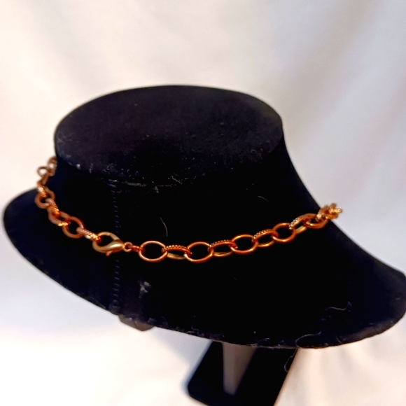 VNT PINK Floral Necklace Baubles Beads Flowers PINK metal Petals Fairy Steampunk - Picture 6 of 8